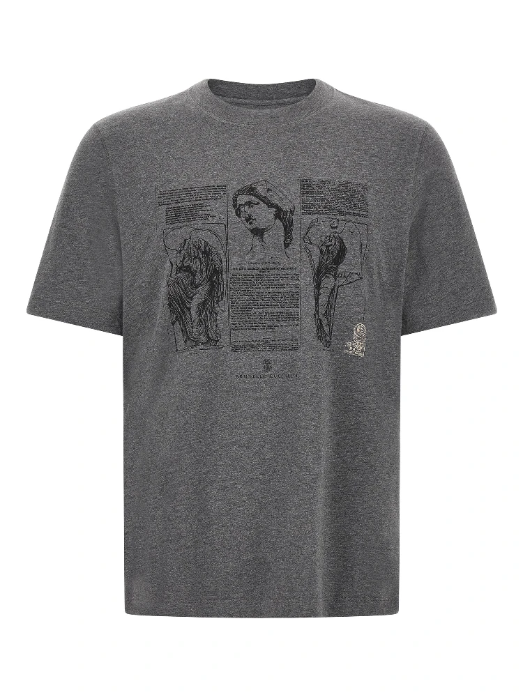 Gray Cotton T-Shirt