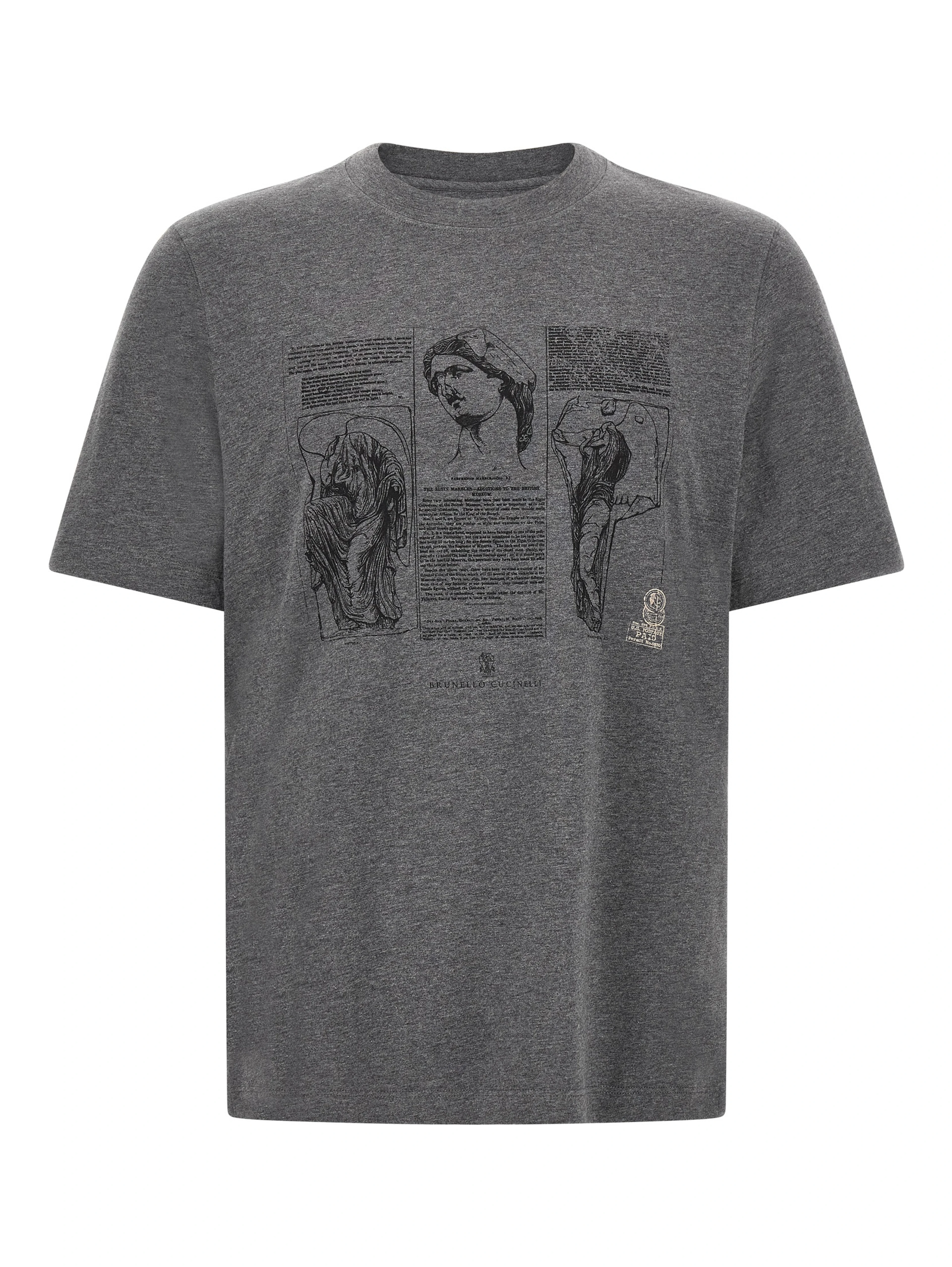 Gray Cotton T-Shirt