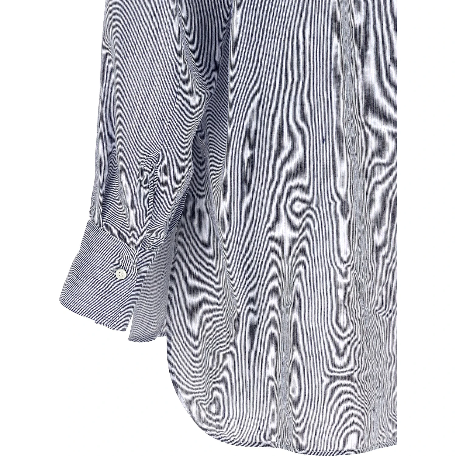 Blue Linen Blouse