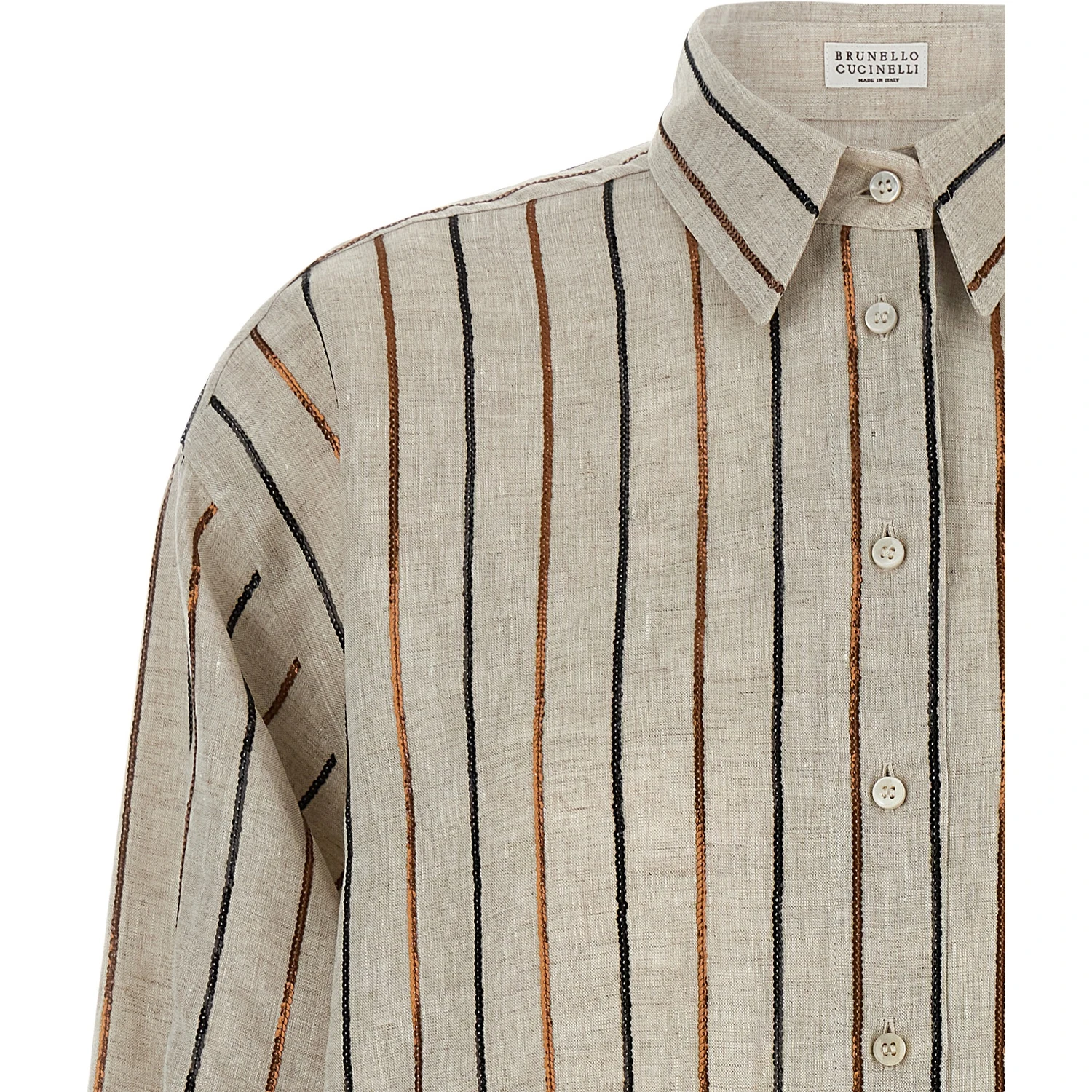 Beige Linen Blouse