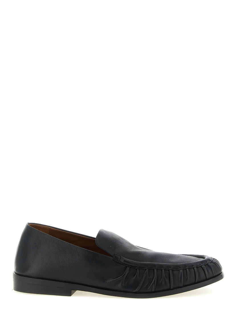 Black Calfskin Slip-On Loafers