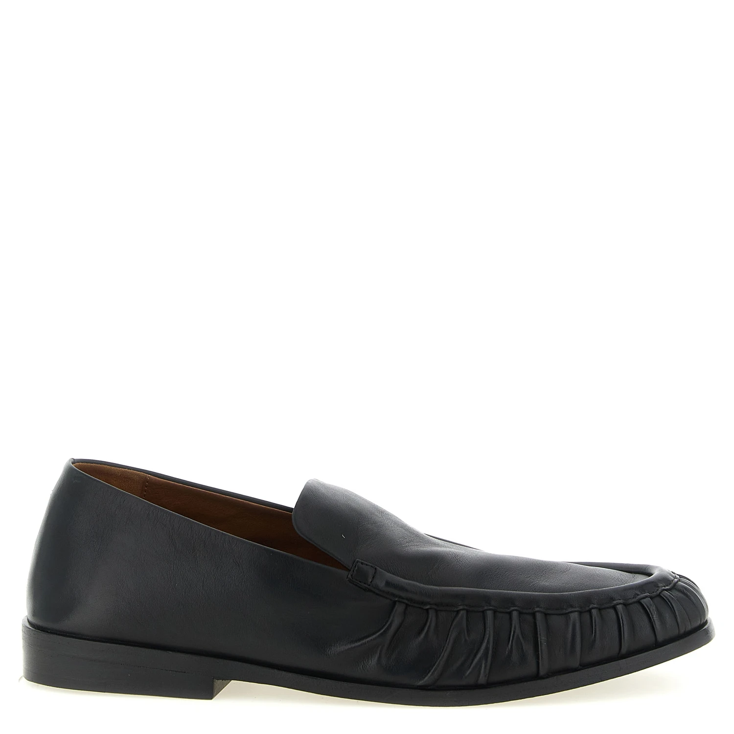 Black Calfskin Slip-On Loafers