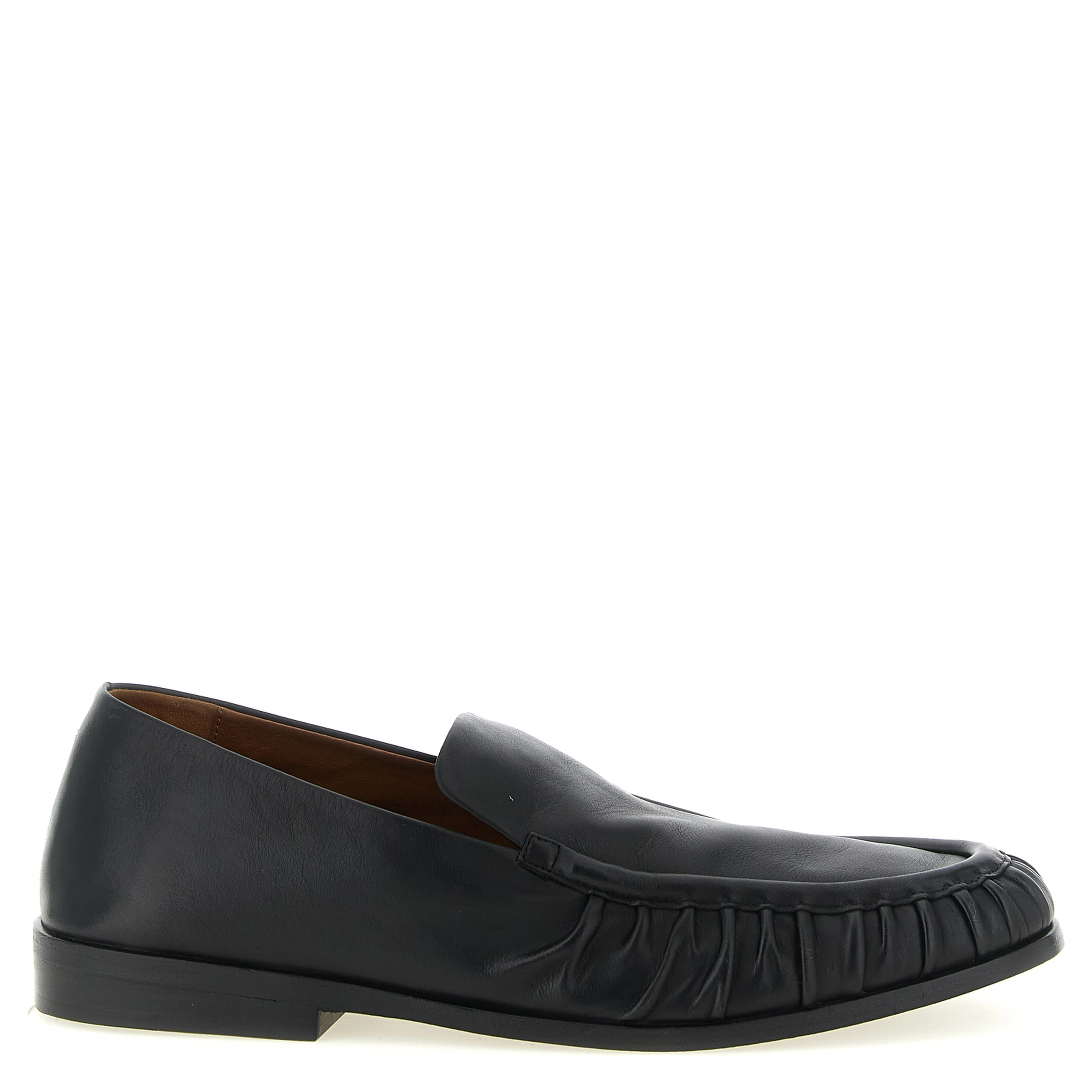 Black Calfskin Slip-On Loafers