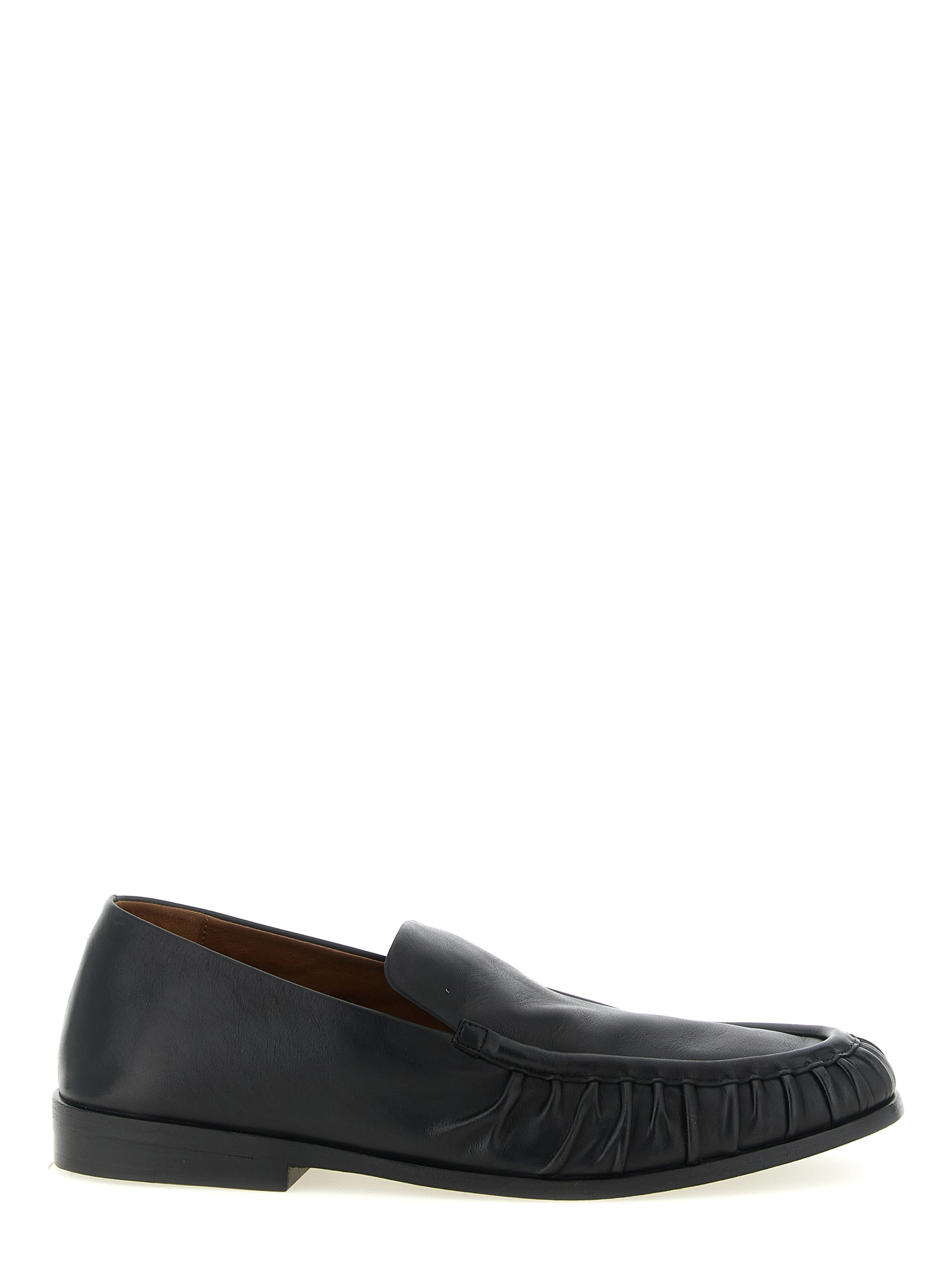 Black Calfskin Slip-On Loafers