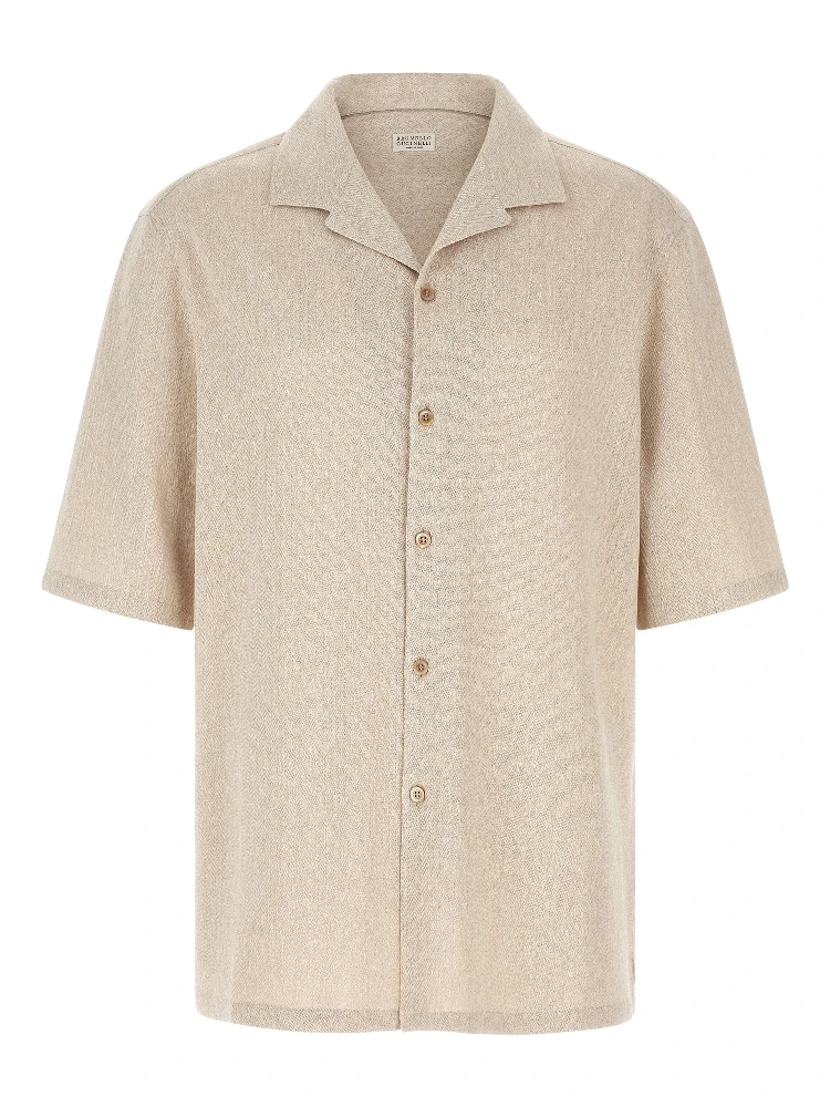 Beige Linen Blouse