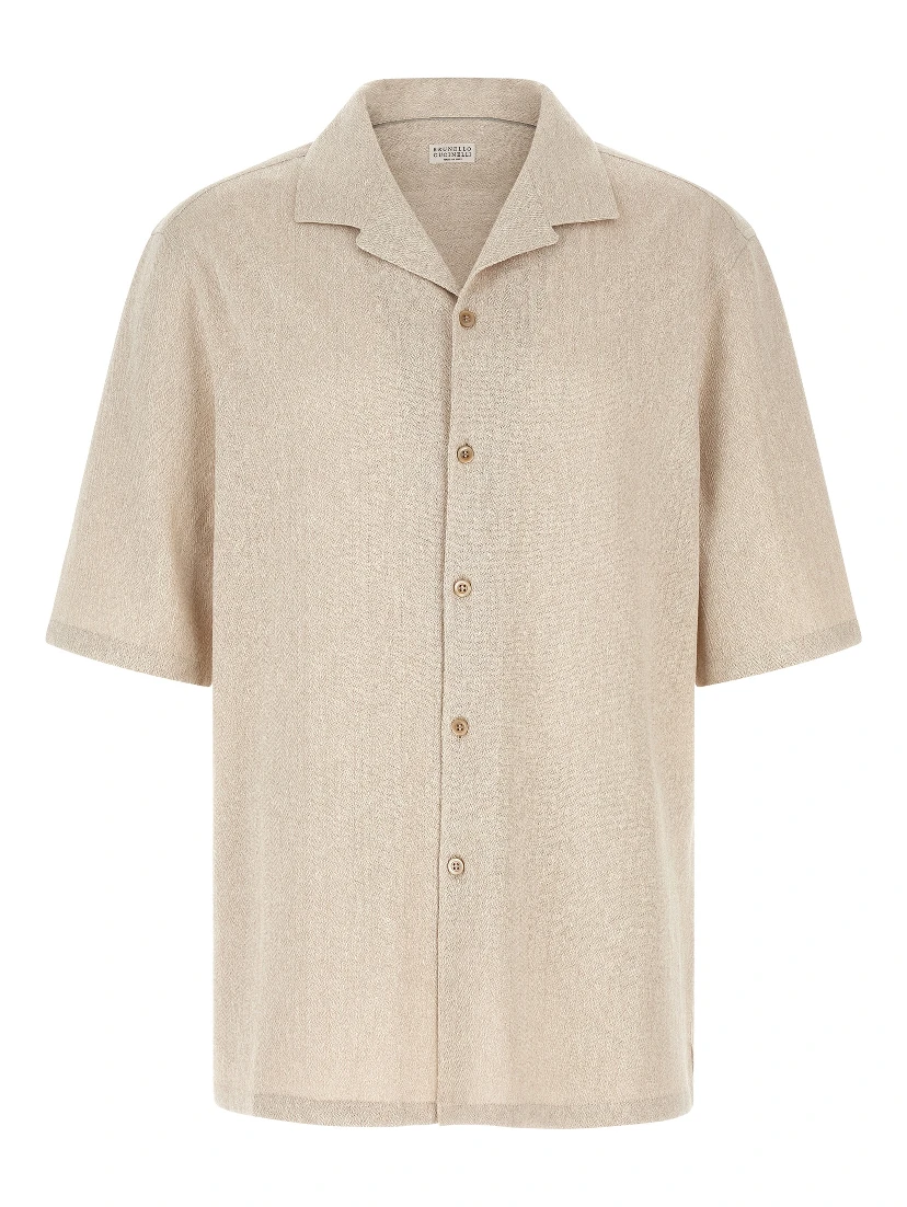 Beige Linen Blouse