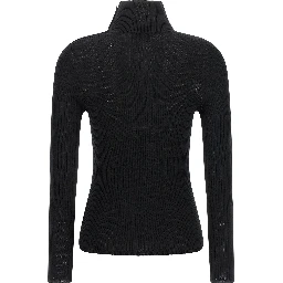 Black Virgin Wool Cardigan