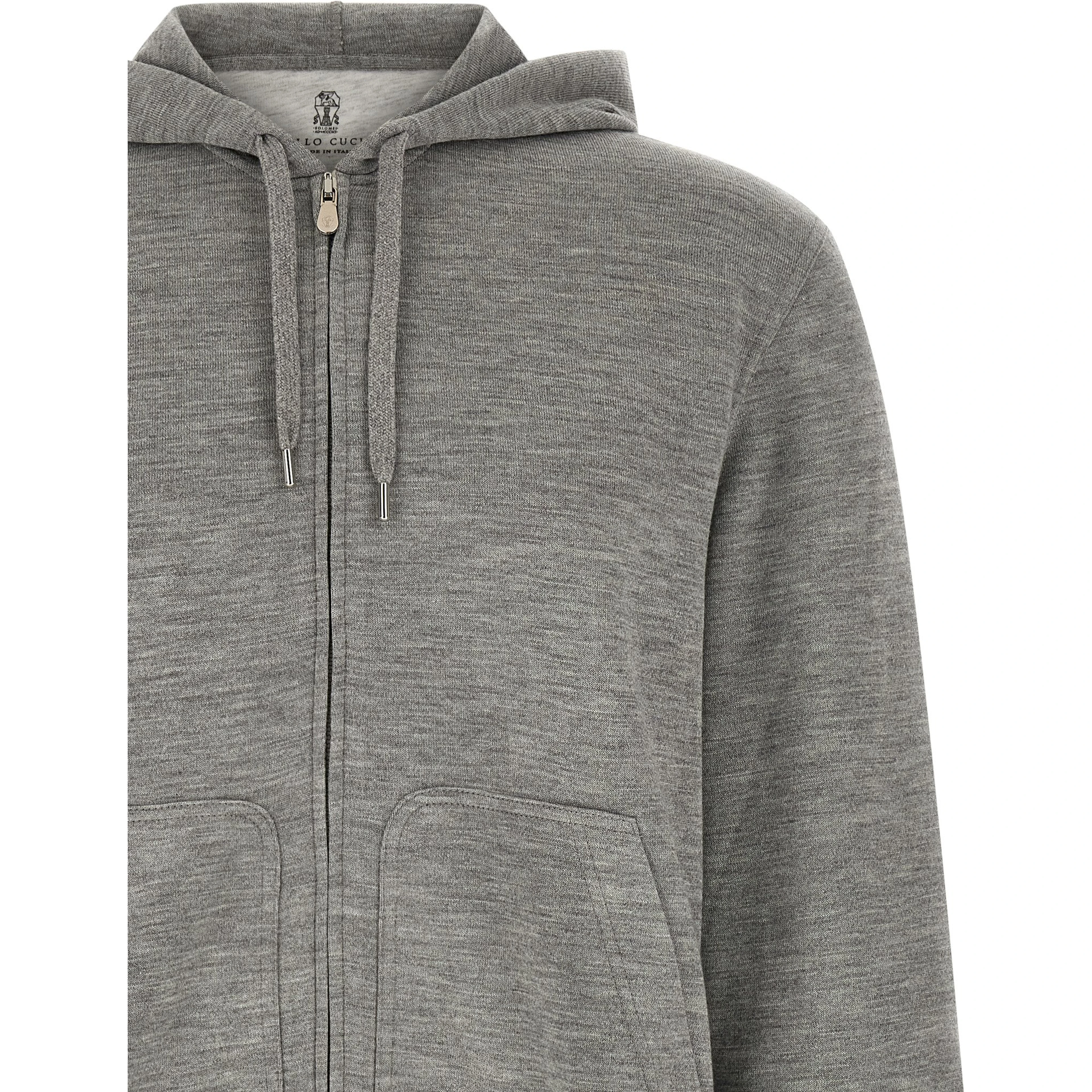 Gray Cashmere Sweatshirt