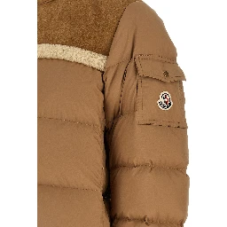 Beige Polyester Full-Length Jacket