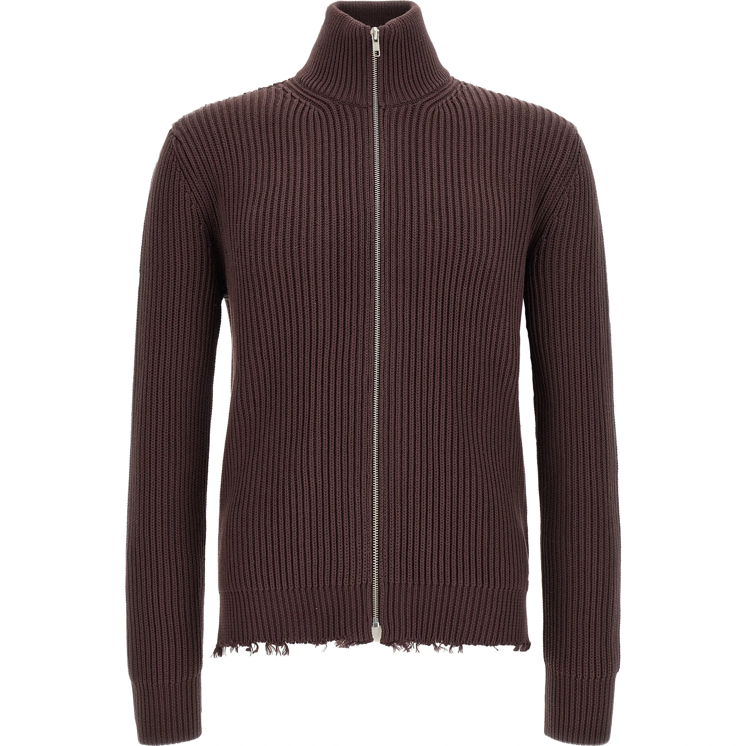 Brown Cotton Cardigan