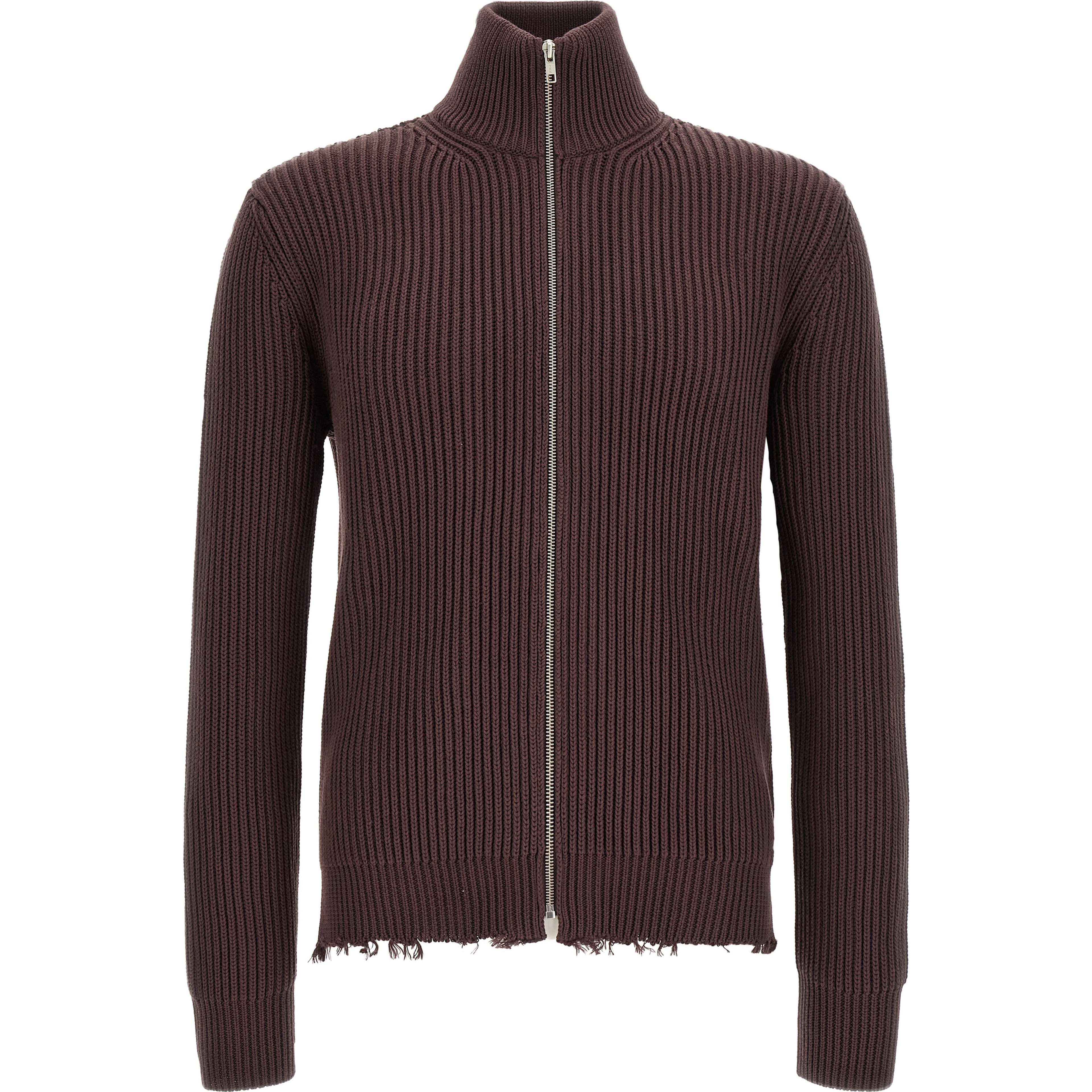 Brown Cotton Cardigan