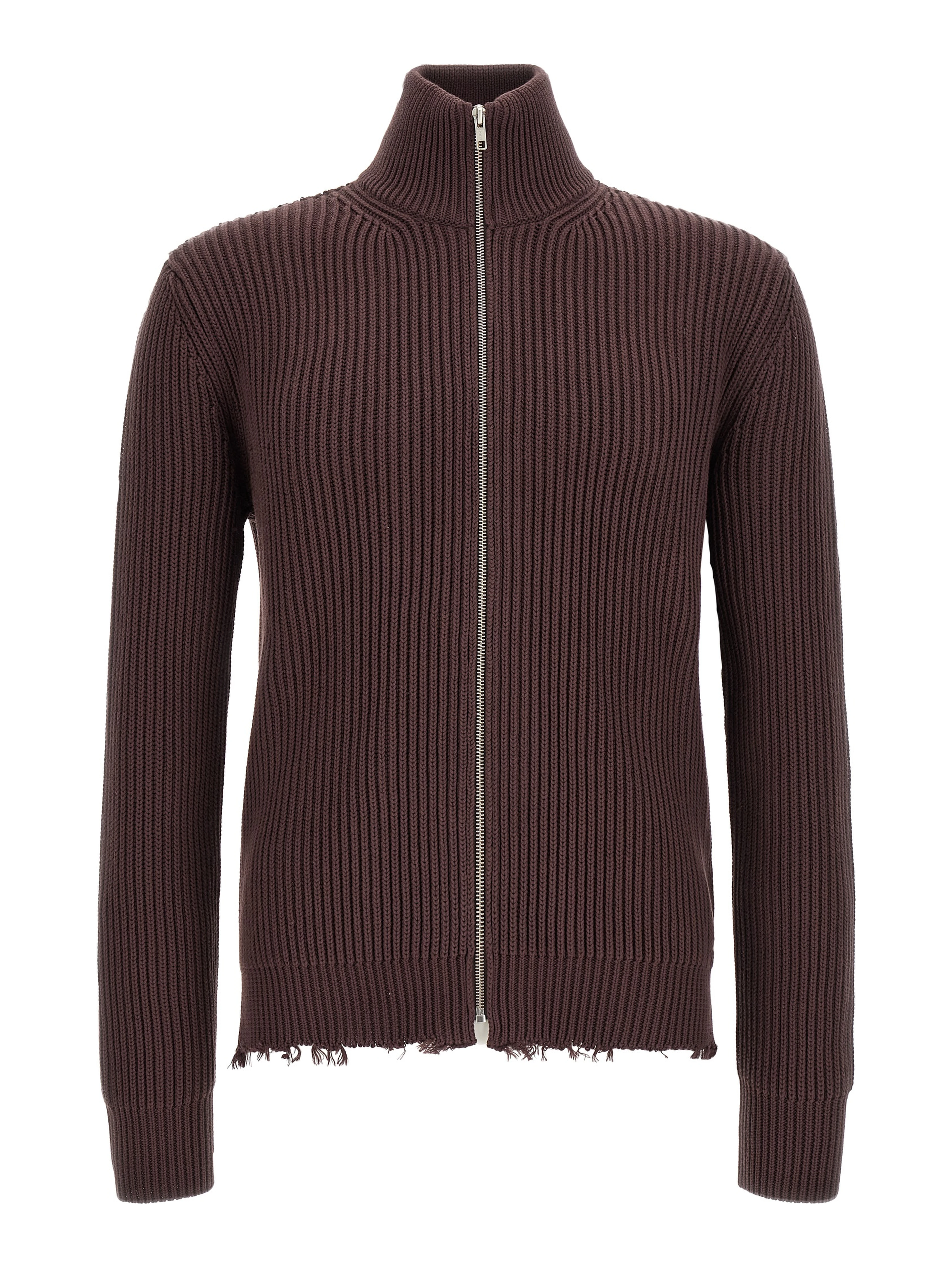 Brown Cotton Cardigan