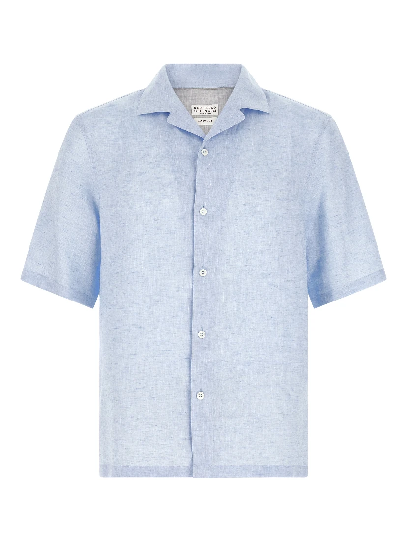 Blue Linen Blouse