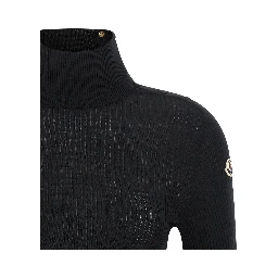 Black Virgin Wool Cardigan