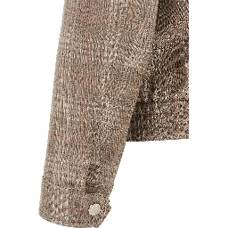 Brown Wool Full-Length Jacket