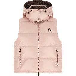 Multicolor Polyamide Sleeveless Jacket