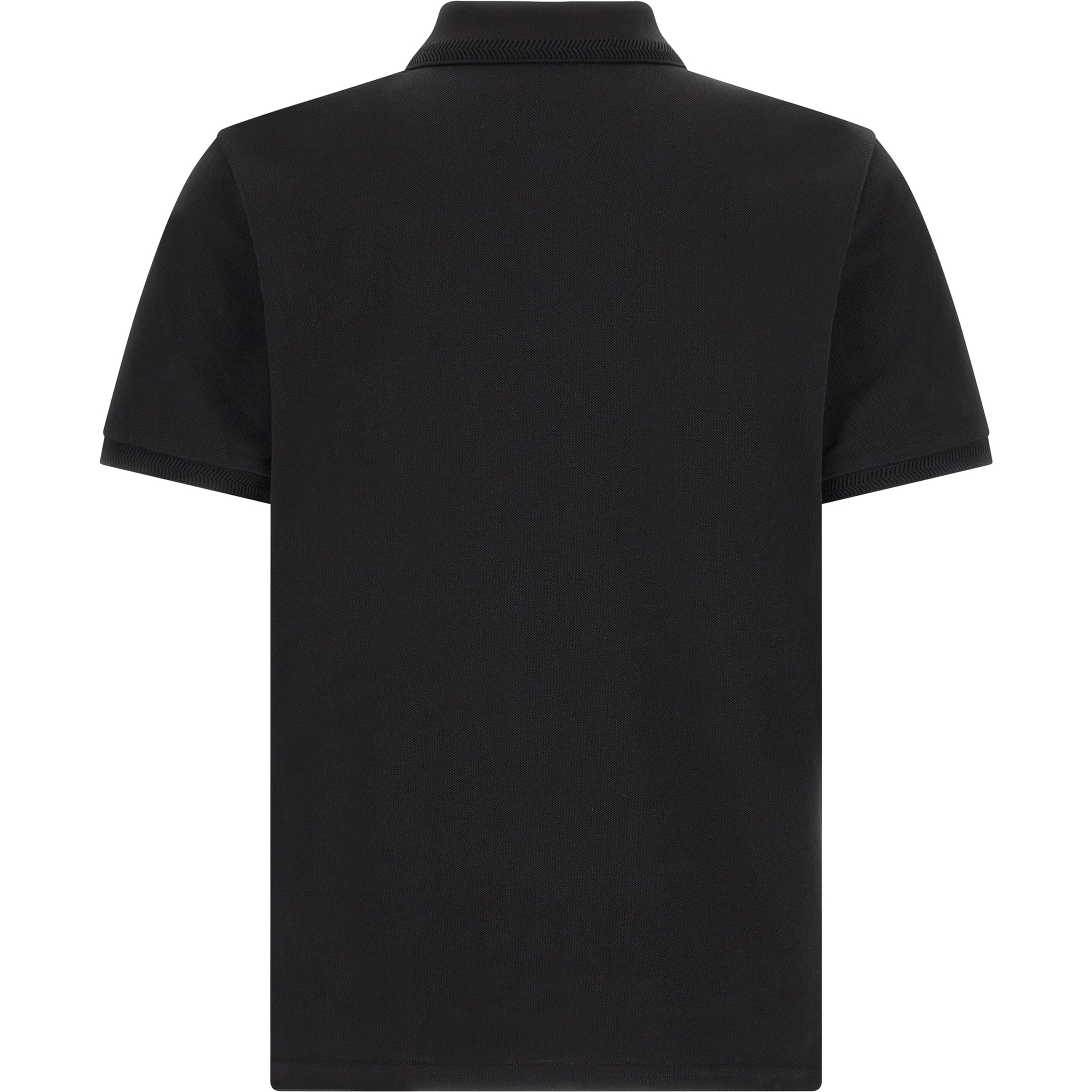 Black Cotton Polo Shirt