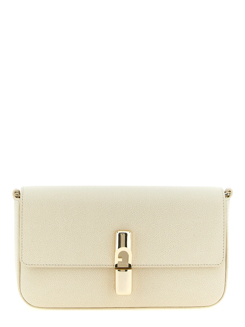 White Calfskin Crossbody Bag