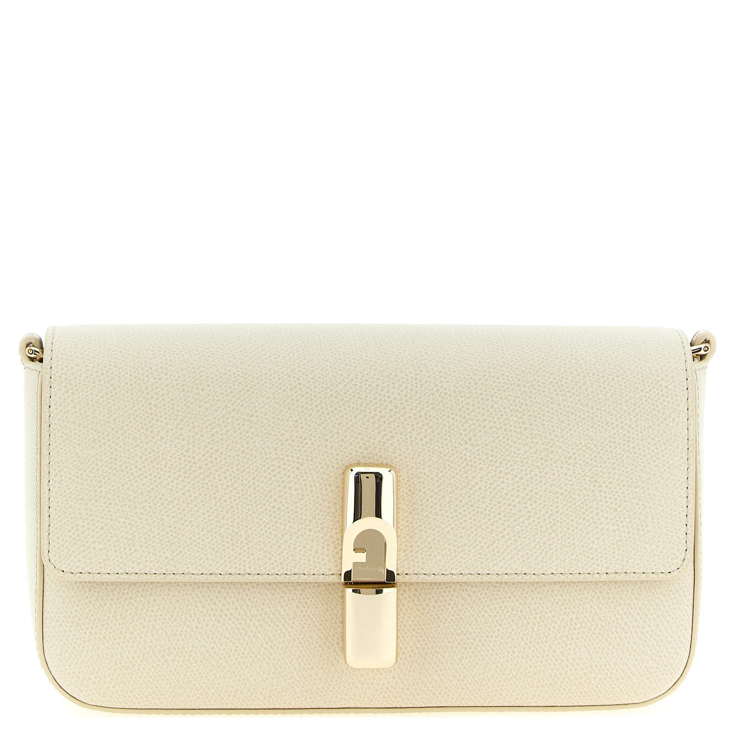 White Calfskin Crossbody Bag