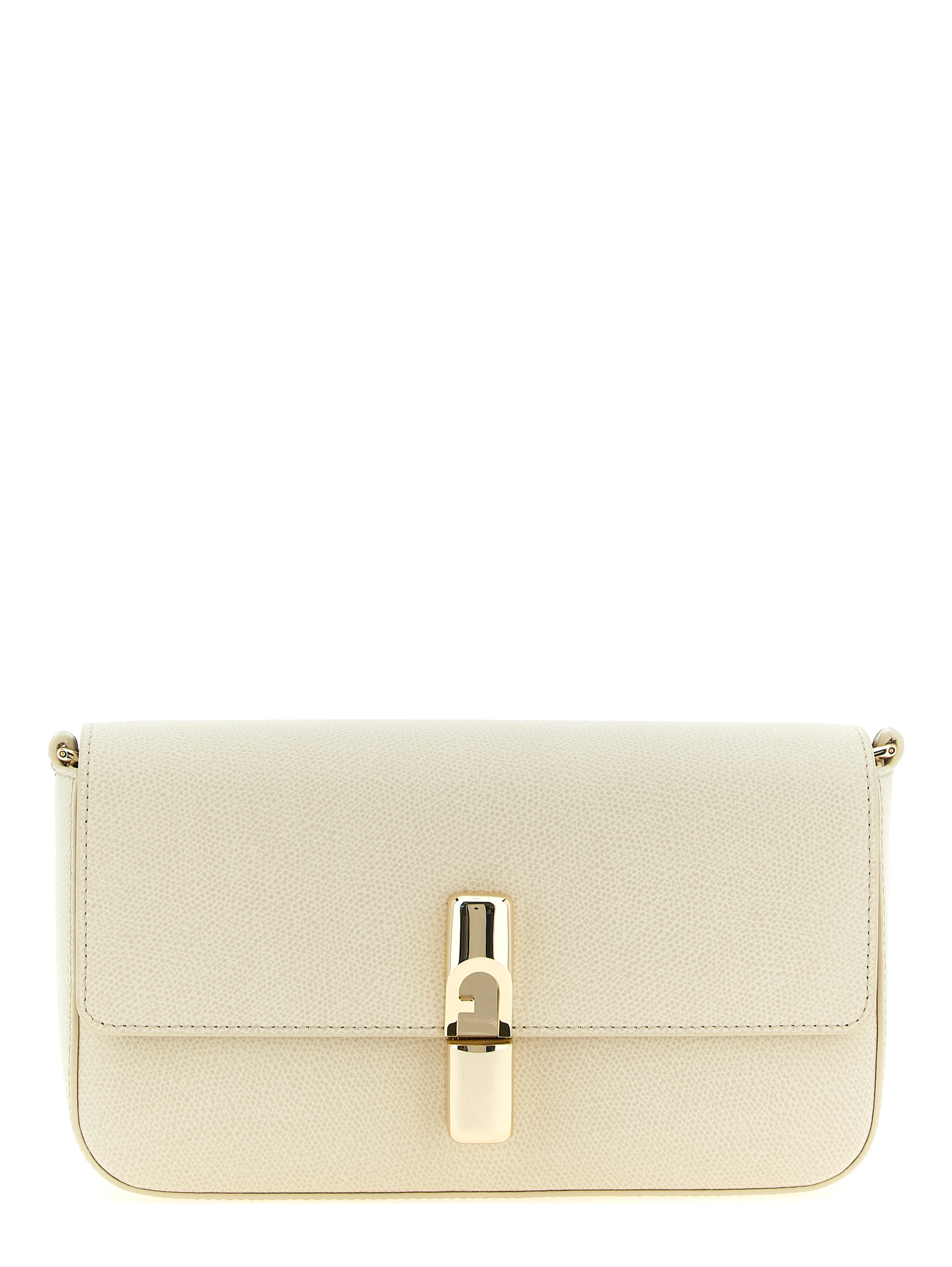 White Calfskin Crossbody Bag