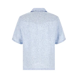 Blue Linen Blouse