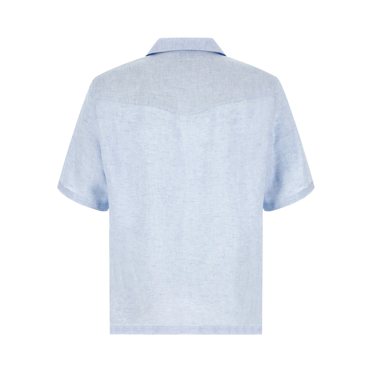 Blue Linen Blouse