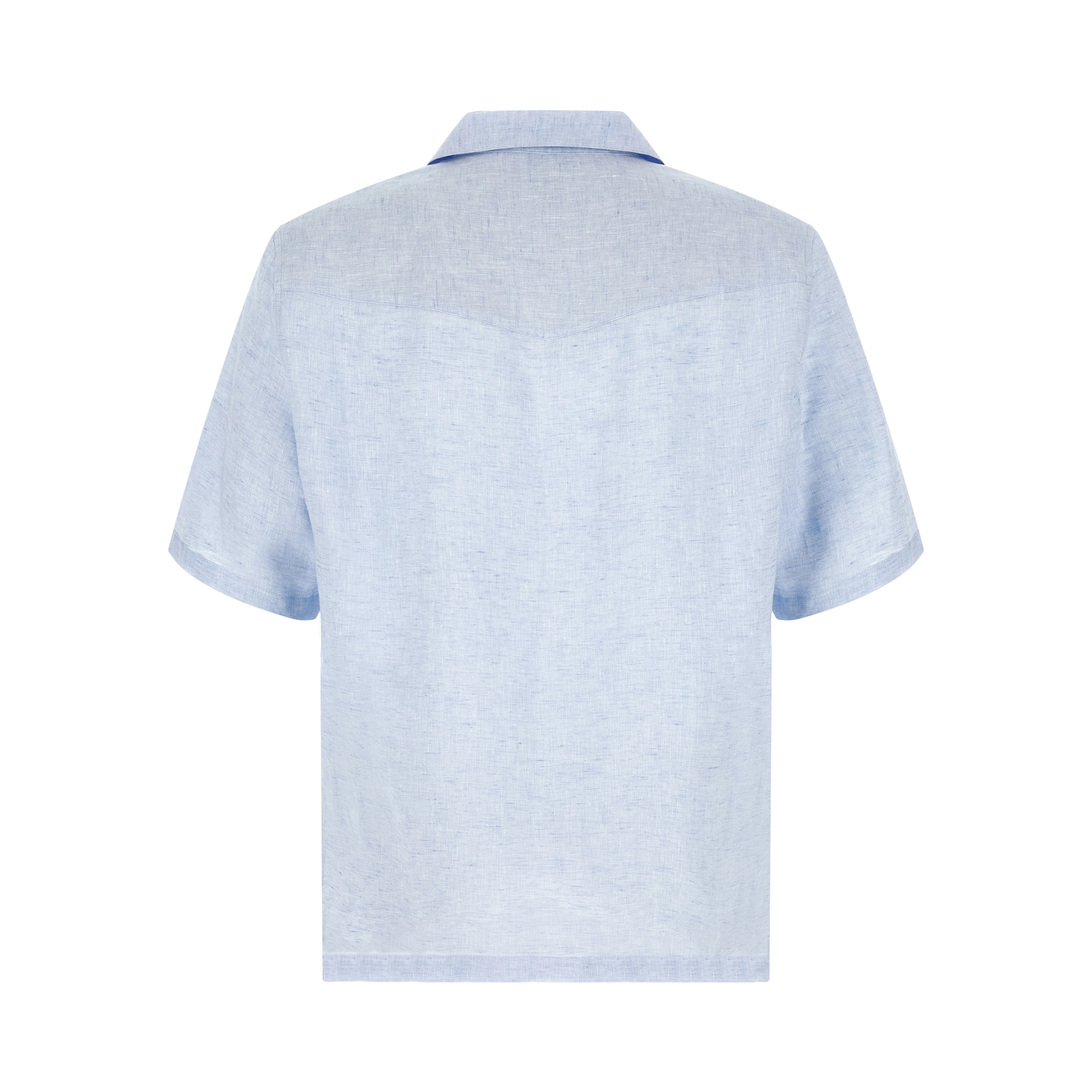 Blue Linen Blouse