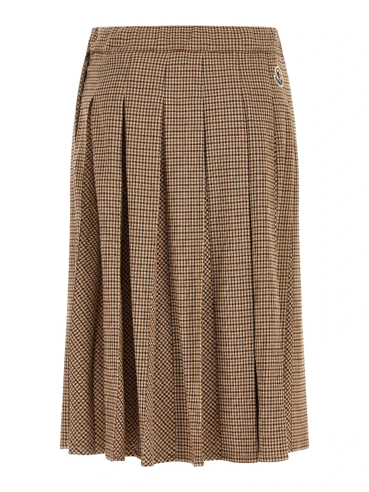 Beige Viscose Midi Skirt alternative