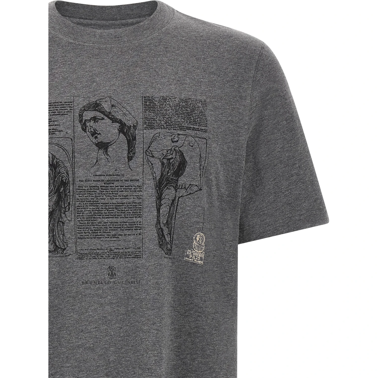 Gray Cotton T-Shirt