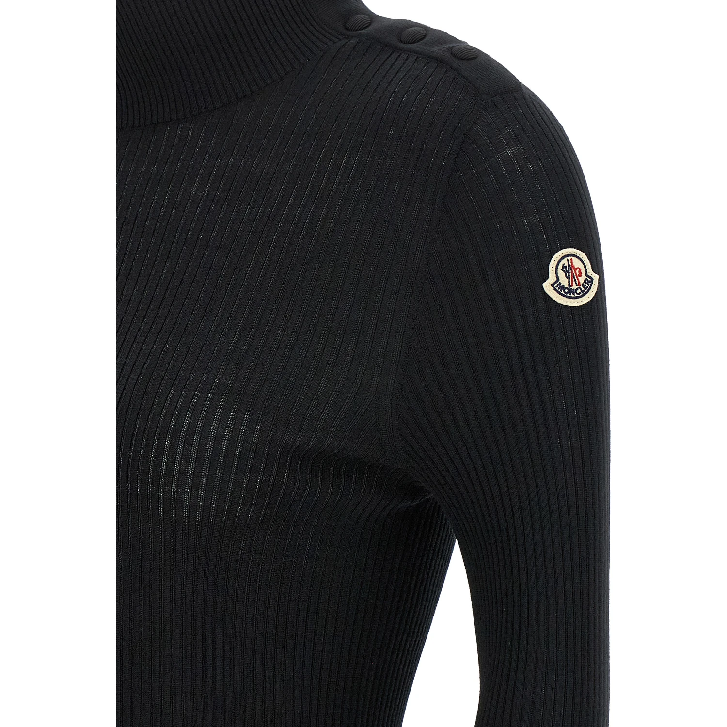 Black Virgin Wool Cardigan