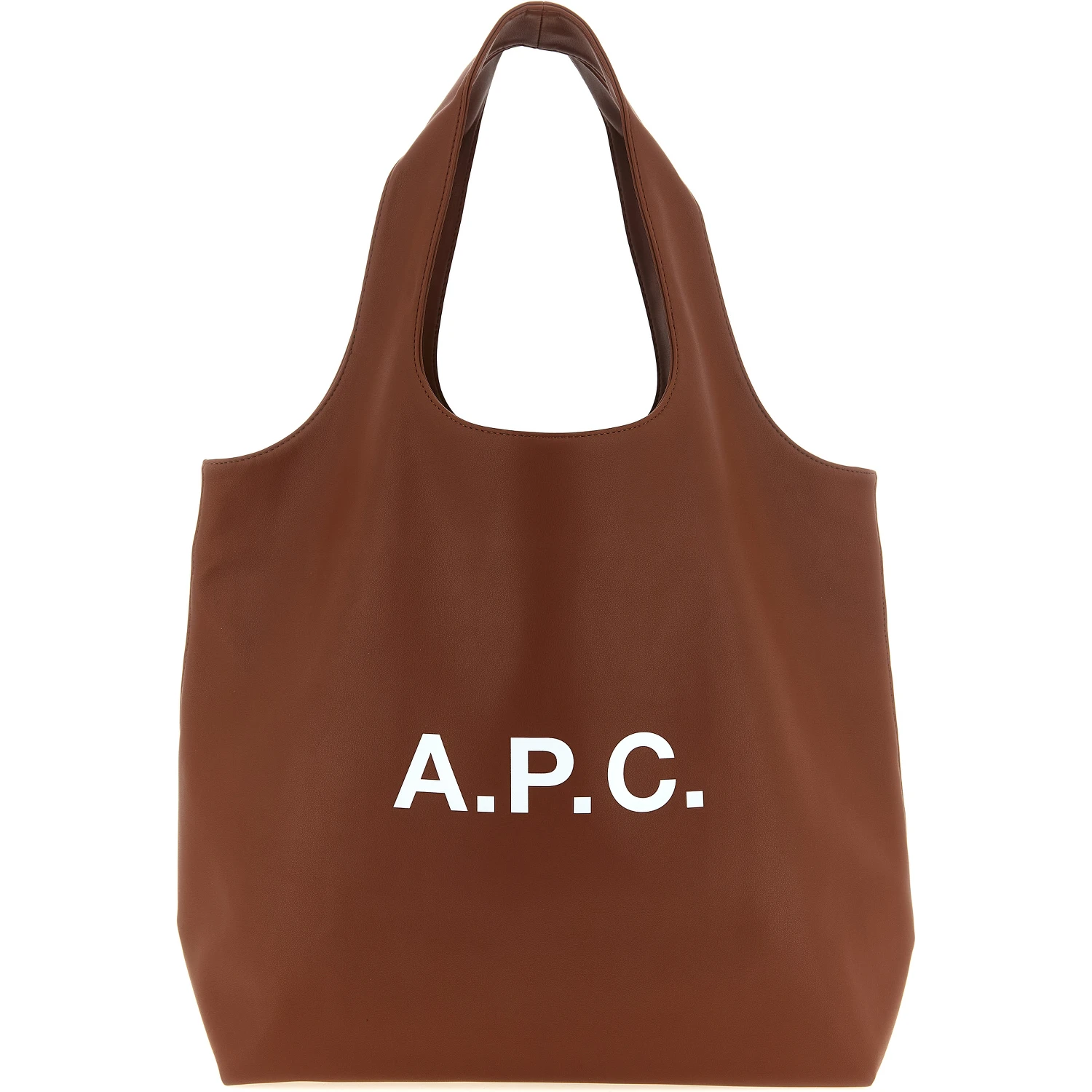 Brown Polyester Tote Bag