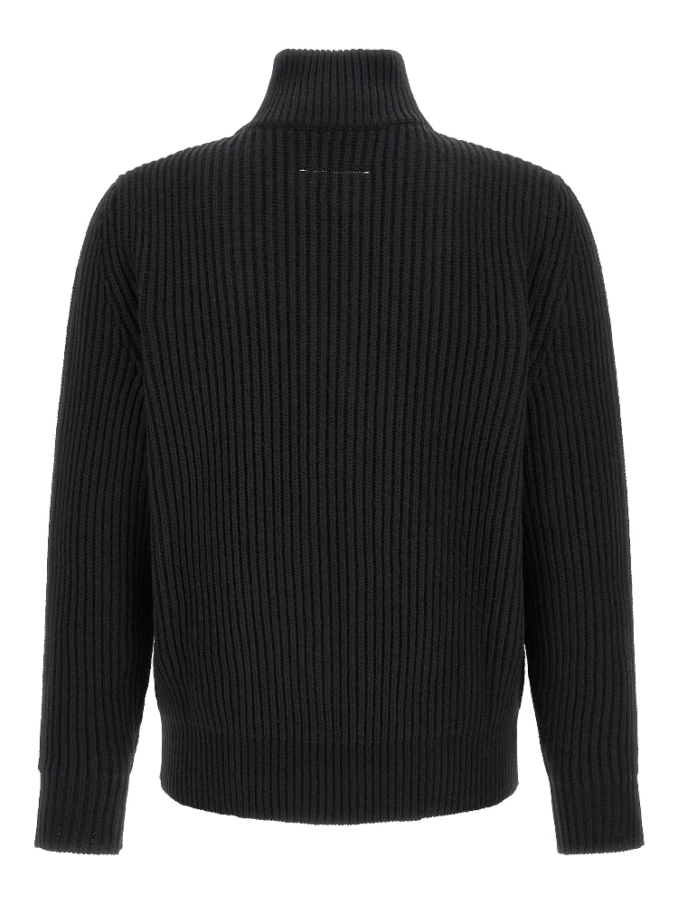 Black Wool Full-Length Jacket alternative