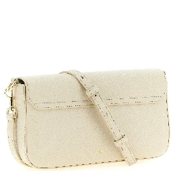 White Calfskin Crossbody Bag