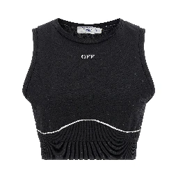 Black Polyamide Sport Bra