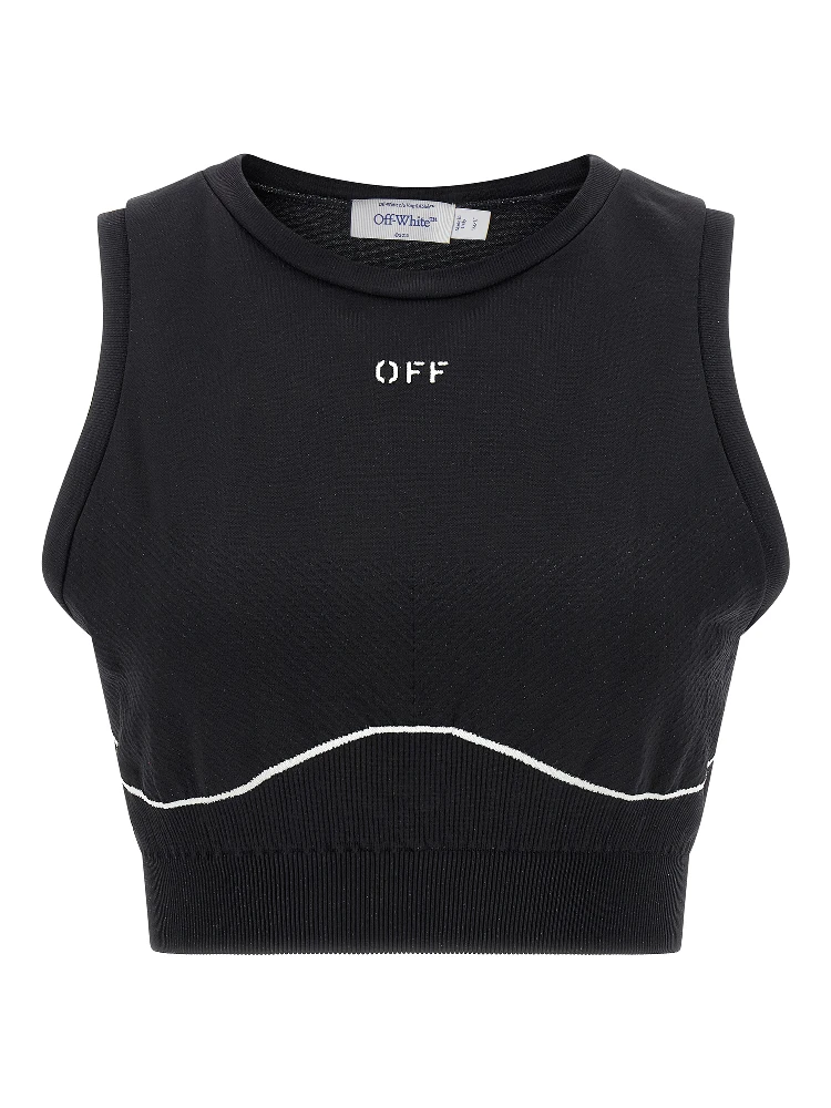 Black Polyamide Sport Bra