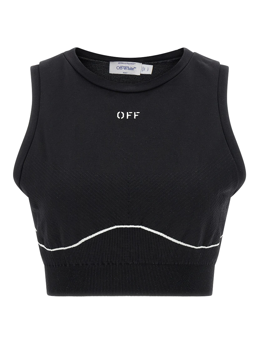 Black Polyamide Sport Bra