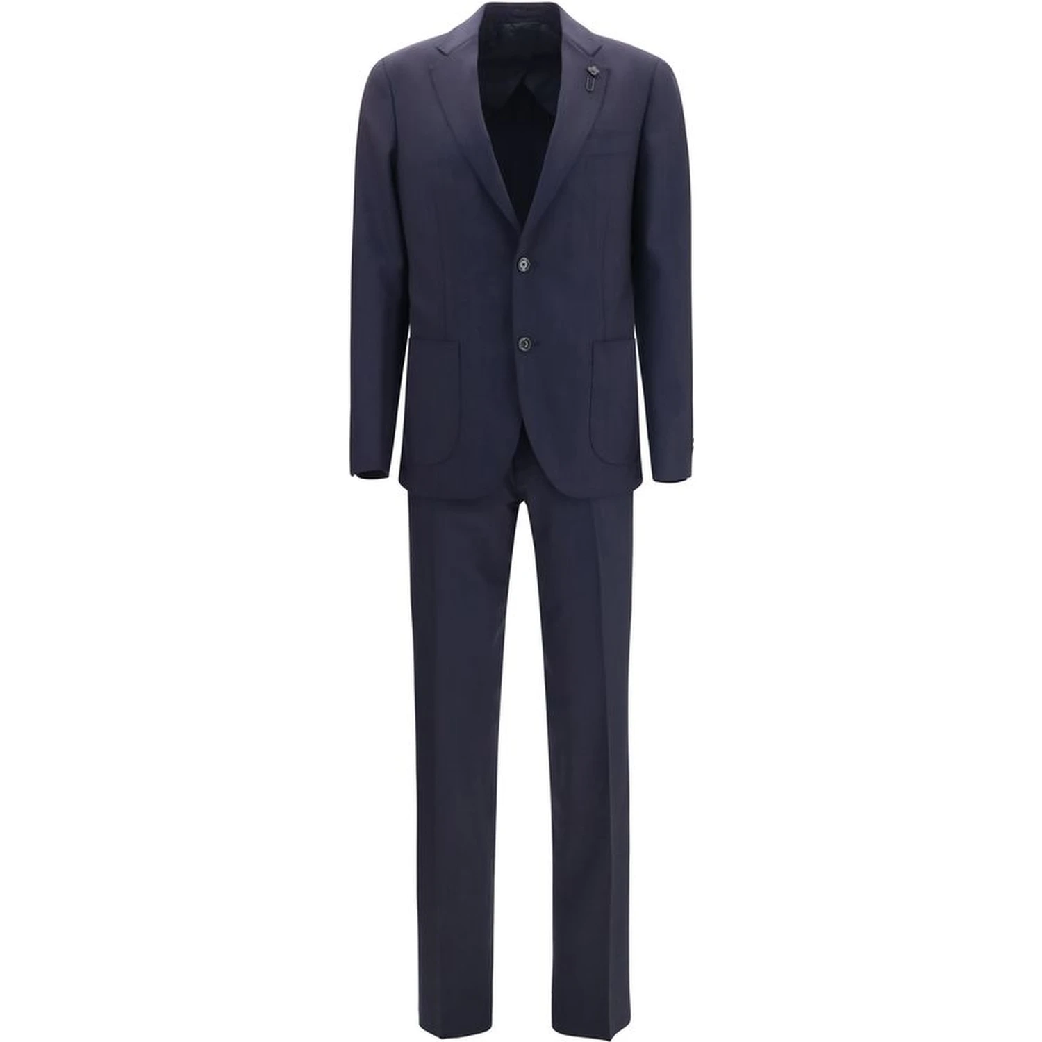 Blue Wool Oves Aries Two-Piece Suit