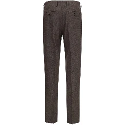 Brown Viscose Dress Pants