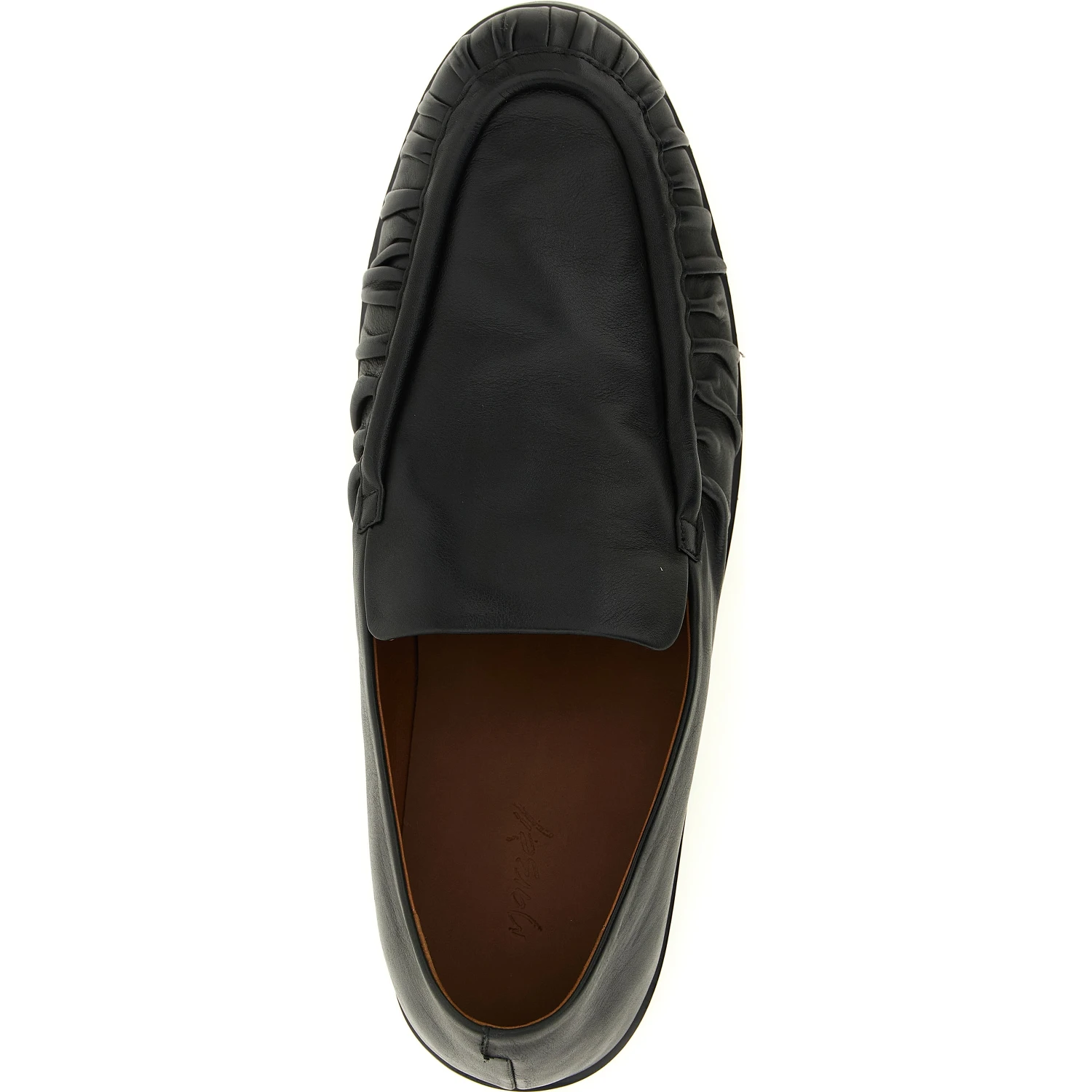 Black Calfskin Slip-On Loafers