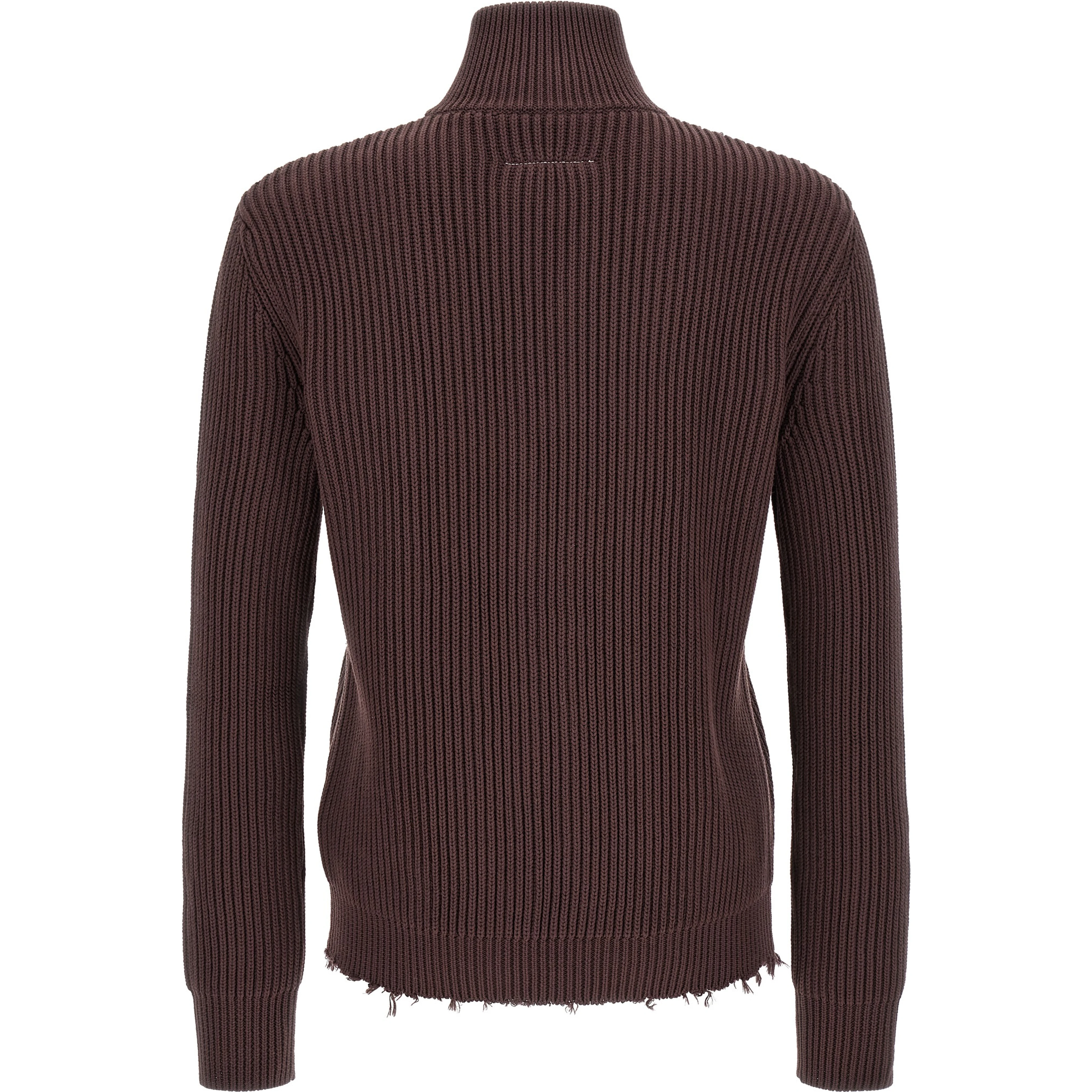 Brown Cotton Cardigan
