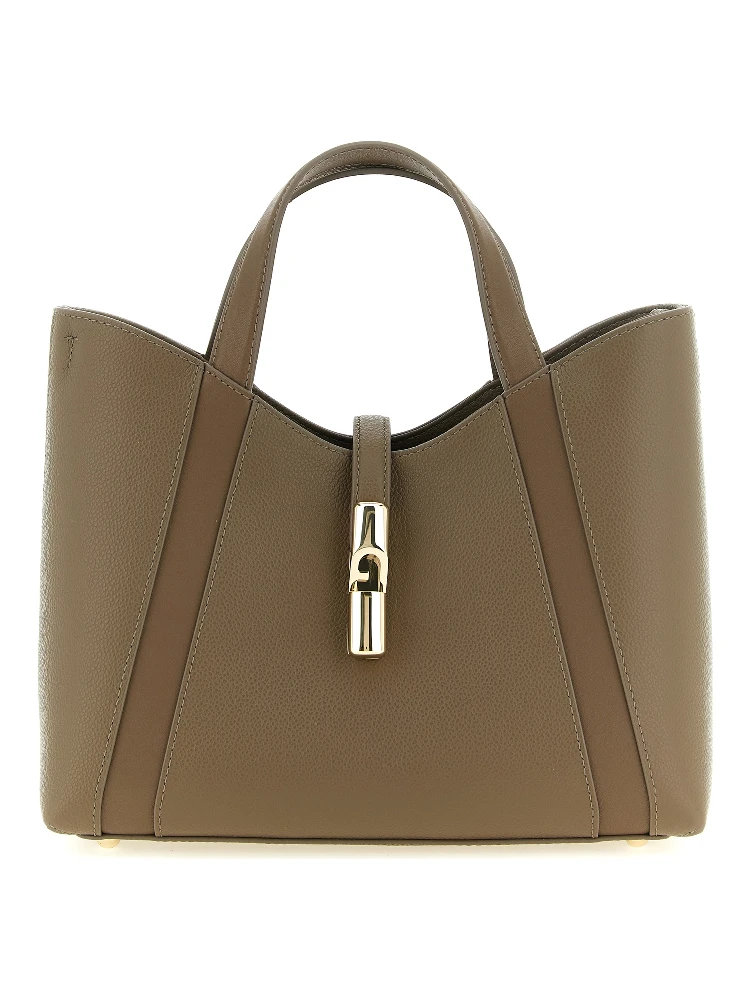 Gray Calfskin Tote Bag