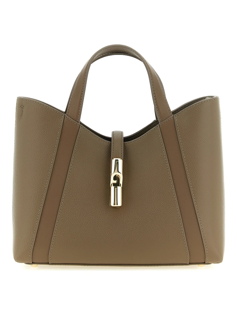 Gray Calfskin Tote Bag