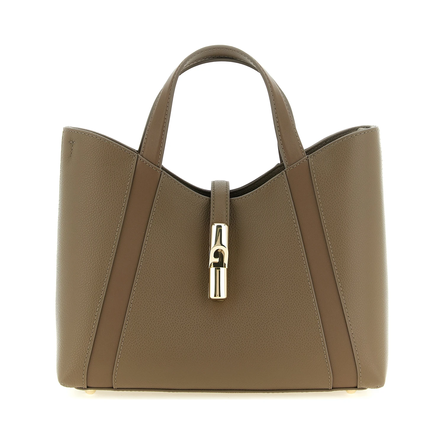 Gray Calfskin Tote Bag