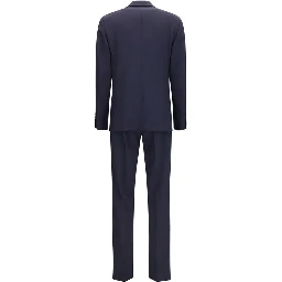Blue Wool Oves Aries Two-Piece Suit