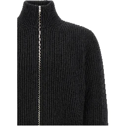 Black Wool Full-Length Jacket
