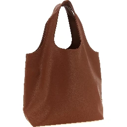 Brown Polyester Tote Bag