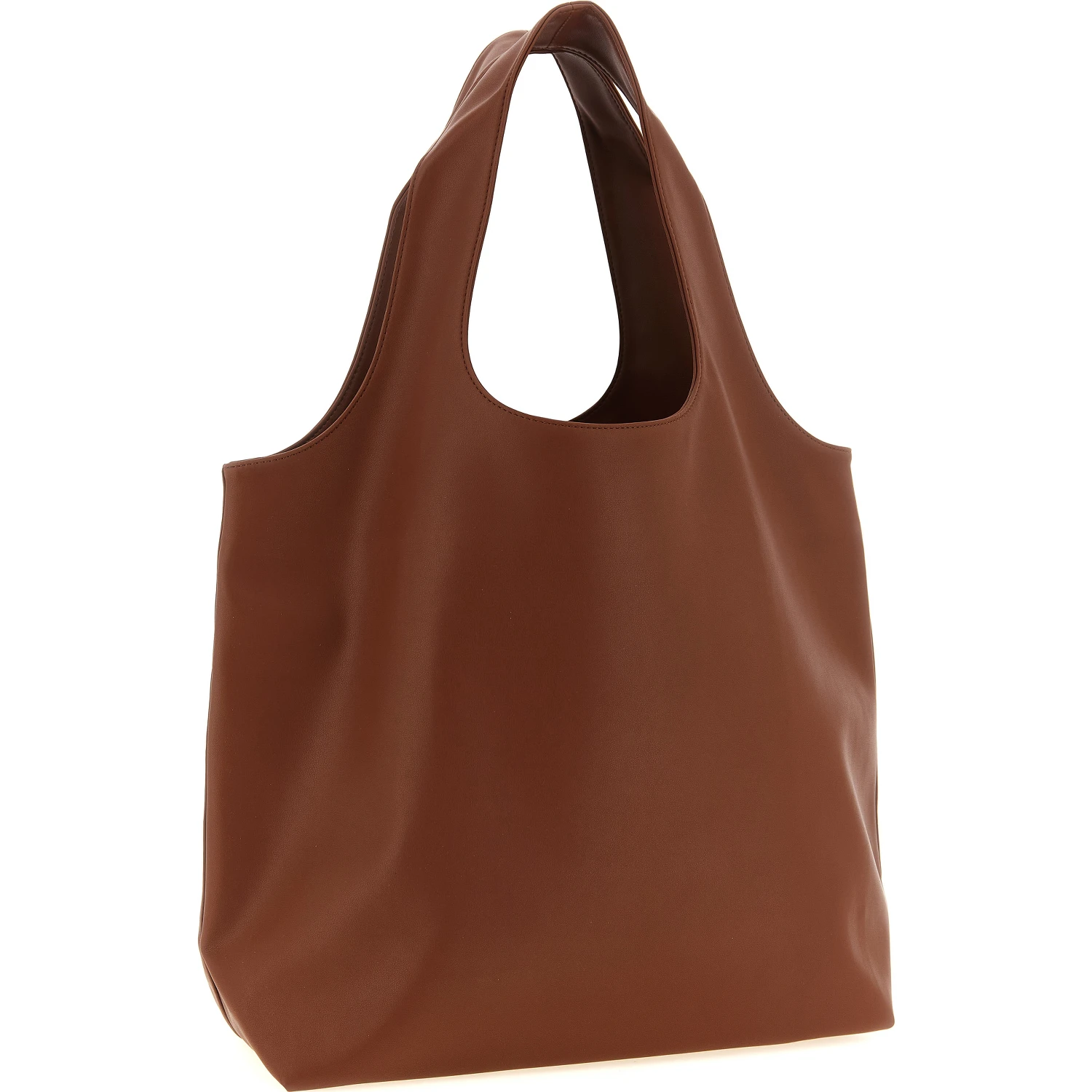 Brown Polyester Tote Bag