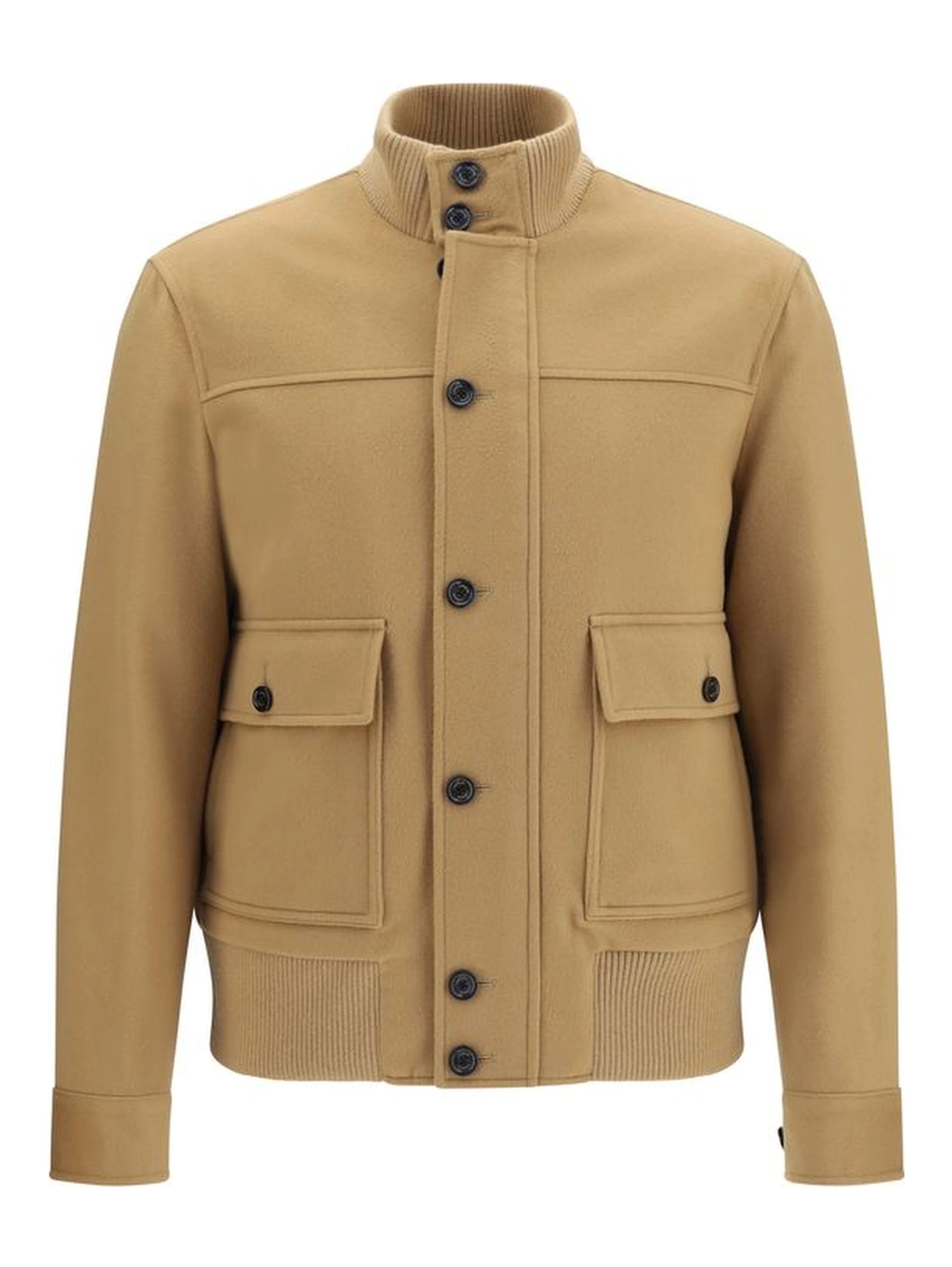 Beige Wool Oves Aries Full-Length Jacket