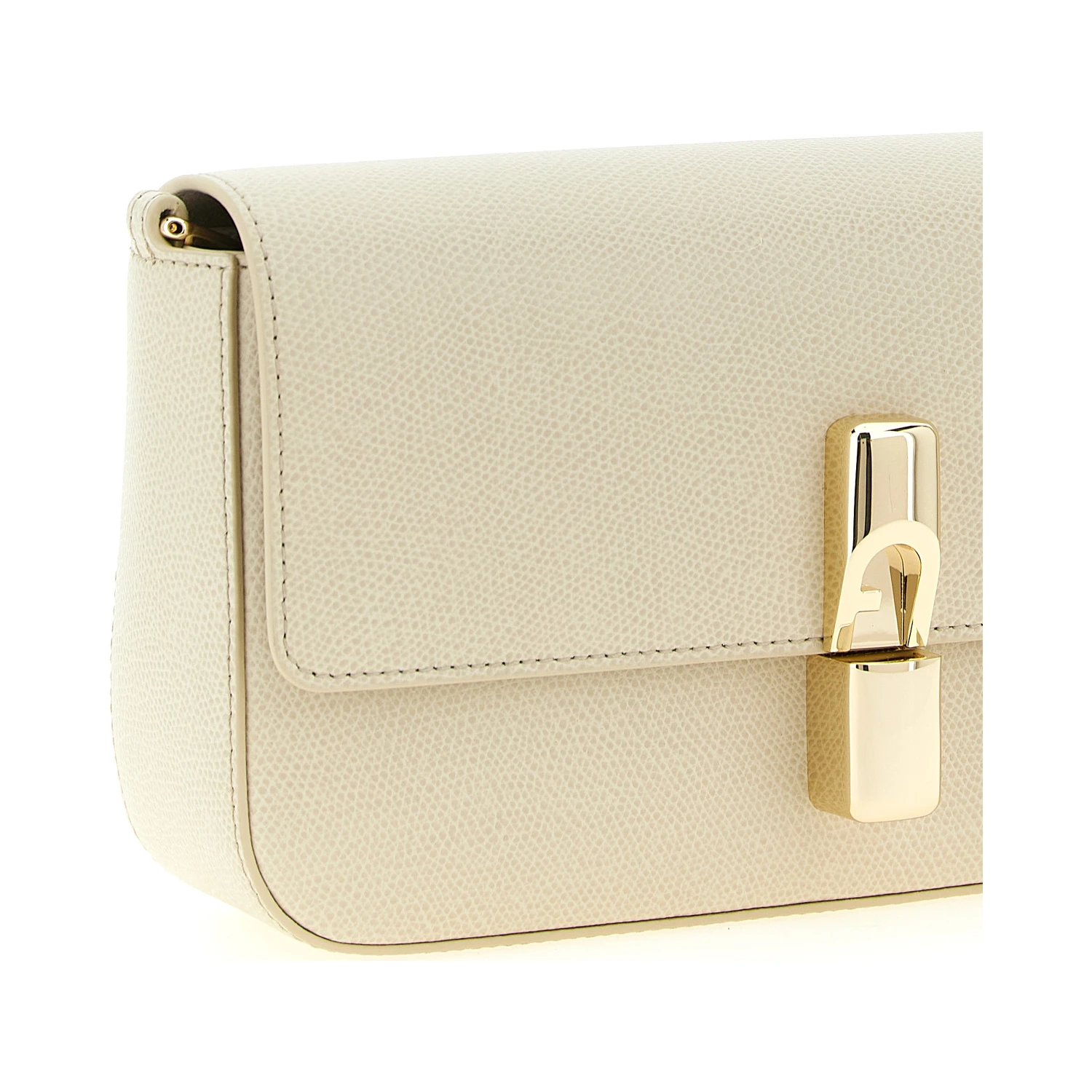 White Calfskin Crossbody Bag