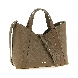 Gray Calfskin Tote Bag